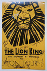 The Lion King Musical Cast Signed Poster Disney Tour Broadway 14  By 22  Unframe