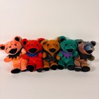 Grateful Dead Dancing Bears Plush Lot Of 5 Steven Smith Blues Man Vintage