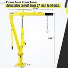 2000lbs Hydraulic Pickup Truck Crane Folding Truck-mounted Bed 360   Engine Hoist