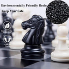 Travel Chess Set  10 Inch Magnetic Chess Board With 2 Extra Queen Portable