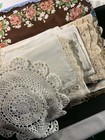 Vintage Lot  Embroidered Crocheted Lace Hemstitched Handkerchiefs