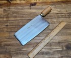 Rare Vintage San Han Nga Chopping Sushi Professional Cleaver Chef Knife    
