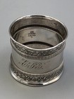 Antique Gorham   1290l Sterling Silver Round Napkin Ring 1 5  Wide Band