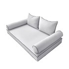 Style 4 Crib Contrast Trim Daybed Mattress Cushion Bolster Complete Set Ad105