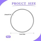 10 Pcs Metal Rings For Craft Hoops Floral Macrame Hoops Rings For 2 Inch Silver