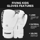 Kids Boxing Gloves for Kickboxing heavy Bag 4oz-6oz 4 Colors White 6oz