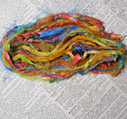Fiber Yarn Sample Pack  left Bank  12 Yd Craft Embellishments Slow Stitch Weave