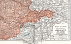 1943 Antique Wartime Germany Map Vintage Germany Atlas Map 2177