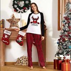 Family Christmas Pajamas Matching Sets Christmas Sleepwear Parent-child Pjs Outf