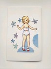Paper Doll Card Vintage 1950s Reproduction Art Illustrated Greeting Card Retro