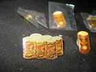 6 Vintage Old Milwaukee Miller Beer Enamel Lapel Pins Lot 1970s