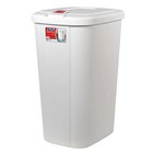 13 3 Gallon Trash Can  Plastic Touch Top Kitchen Trash Can  White