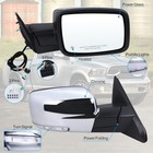 For 2013-2019 Dodge Ram 1500 Chrome Power Folding Heated Right Mirror led Signal