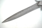 Damascus Steel Dagger 14    Silver Koftgari   Camel Bone Handle   Indo-persian