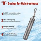 28pcs Bass Fishing Sinker Set  Drop Shot Weights Wacky Hooks Fishing Accessories