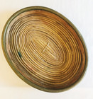 Vintage Gabriella Crespi Brass And Reed Oval Tray  Italian 1970s Mcm  read 