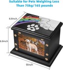 Pet Memorial Urns For Dogs Or Cats Ashes  Large Wooden Funeral Pets Memorial Urn