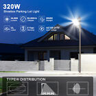 320w Led Shoebox Parking Lot Light Dusk To Dawn Commercial Outdoor Street Light