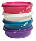 Tupperware Little Wonders Set 4 Small Bowls Snack Cup Purple White Blue Pink
