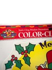 Vtg Color Clings Disney Christmas Mickey s Stuff Static Window Decals Snowman