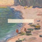 Claude Monet Vintage Beach Painting Giclee Print On Fine Art Paper