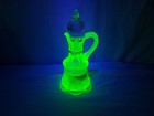 Vintage Riverside Vaseline Glass Ranson Cruet