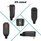 Oaonan Gfci Replacement Plug Assembly Auto Reset 15 Amp 2 Prongs  5 Black 