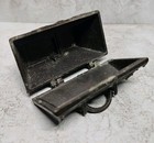 Antique Vintage Metal Iron Mini Treasure Chest Box Trunk Unique Rare Find