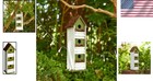 Distressed Wooden Birdhouse For Outdoors 18  H