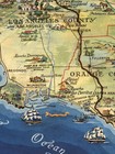 1946 Roads To Romance Southern California Old Map - 20x30