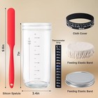 Sourdough Starter Jar  24oz Sourdough Bread Baking Supplies Fermentation Kit  Gl