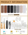 Bagerla Upholstery Repair Kit  50 Pcs Heavy Duty Sewing Kit With 8 Colors Thread