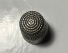 Beautifully Engraved Antique Sterling Silver Sewing Thimble By Maker Mkd