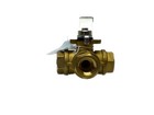 New Old Stock Bonomi 1 2    Fnpt 400 Wog L-port Brass 3-way Ball Valve Model 365n 