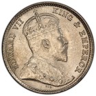 British Ceylon  1908 Edward Vii Ten Cents  10 Cents Pcgs Ms 65  1 500 000 Minted
