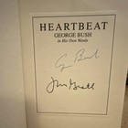 Heartbeat Signed Hardcover W  Dust Jacket By President George Bush   Jim Mcgrath