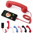 Retro Phone Handset For Iphone Android Cell Phone Type-c Wired Plug In Handheld