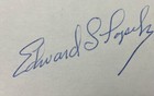 Wwii Ace Pilot Edward Popek Signed Card 342nd Fighter Squadron 5th Air Force