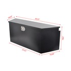 49  X 15  X 18 5  Black Steel Trailer Tongue Tool Box Truck Bed Storage W  Lock