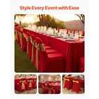 Uimoso 50pcs Red Stretch Spandex Chair Covers For Weddings  Parties  And Dining