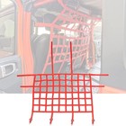 Red Car Pet Barrier Backseat Mesh Dog Divider Net For Jeep Wrangler Jk Jl 2007 