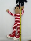 New Folkmanis Kid Gloves Girl Marionette White Striped Shoes Red Puppet 14  Boy