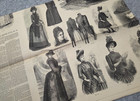 Young Ladies 1889 March Gigantic Journal Fashion Supplement Pattern Victorian