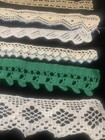Antique Early 1900   s Handmade Victorian Lace  Trim  Ecru  Collection Large Lot