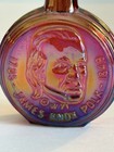 Miniature Wheaton James Knox Polk  Presidential Bottle Carnival Glass Vintage
