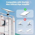 Starlink Mini Mount Aluminum Alloy- Adjustable Clamp Mount For Rv Ladders  