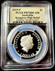 Pop 3 Gem Rare 2015 Australia Perth Kangaroo 1oz Pcgs Pr70 High Relief Cleveland