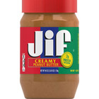 Jif Creamy Peanut Butter Two 48 Oz Bulk Jars Gluten Free Protein Sandwich Spread