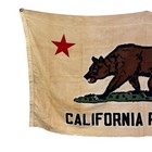 Vintage 1940s California Republic Bear Flag Cotton Type B - Gorgeous 