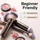 Professional Makeup Brush Set Bs-mall With Travel Case  20pcs Synthetic